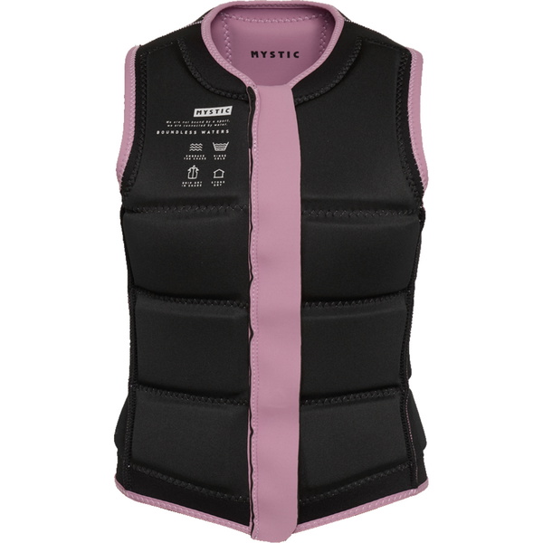 2026 Mystic Frauen Star Front Zip Wake Impact Vest 35005.240246 - Rosewood